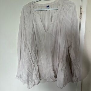 Old Navy Light Gray Blouse